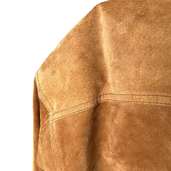 VTG 80s Brandon Thomas Leather Wool Quilt Stitch Lined Coat Jacket Men medium - Picture 4 of 9